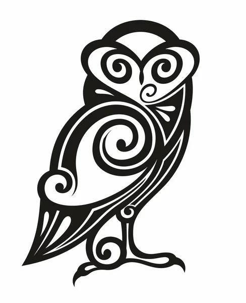 Owl 템플릿 디자인 — 스톡 벡터