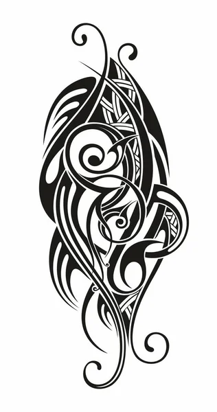 タトゥー部族の袖のヴィンテージデザイン ベクトルアートパターン タトゥーアームベクトルとげのデザインタトゥーアームベクトルイラスト — ストックベクタ