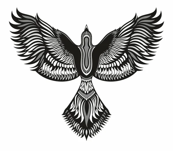 Flying Bird Resumen Plantilla Vectorial Diseño Logotipo Paloma Eagle Icono — Vector de stock