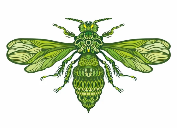 Mosca Tatuaje Silueta Clipart Dibujo Vectorial Insectos Mosca Doméstica Diseño — Archivo Imágenes Vectoriales