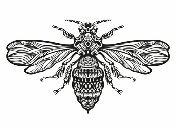Pszczoła Pojęcia Logo Wektor Grafika Abstrakcyjny Szablon — Wektor stockowy