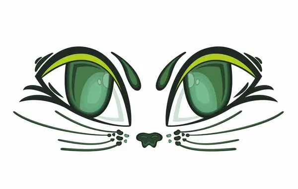Ícone Design Logotipo Olho Gato Vetores De Stock Royalty-Free