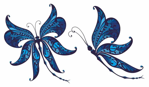 Motyle Kolekcja Motyli Przycisk Ikony Motyla Wektor Znak Symbol Logo Wektor Stockowy