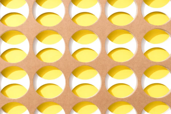 Yaratıcı Açık Kompozisyon Kağıt Sanatı Soyut Geometrik Arkaplan Sarı Arkaplan — Stok fotoğraf