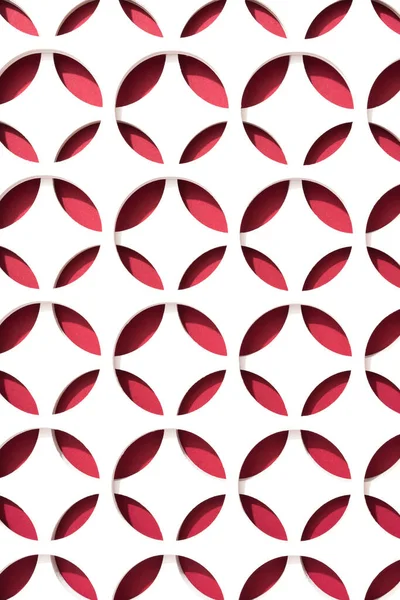 기하학적 다이아몬드 형태의 추상적 기하학적 Rhomb 패턴은 빨간색이다 텍스트 창의적 — 스톡 사진