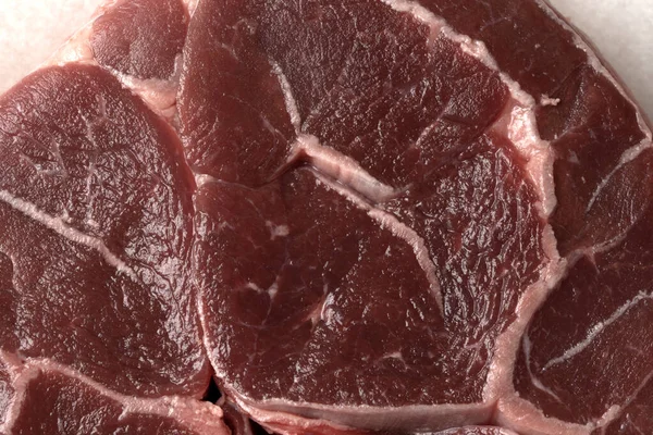 Steak Mentah Pada Baking Kertas Dapur — Stok Foto