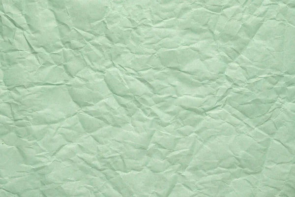 Zgnieciony Turkusowy Papier Recyklingu Lub Tło Papierowe Projektowania Miejscem Kopiowania — Zdjęcie stockowe