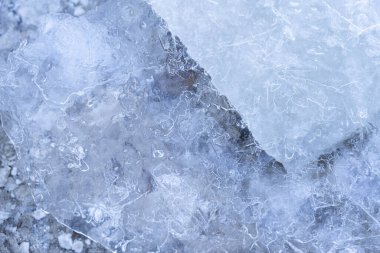 Buzlu kış arka planı grunge dokusunu çatlatmış. Buz pateni pistindeki doğal çizikler kış kompozisyonu için bir doku ya da arka plan, büyük uzun boyama