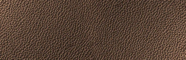 Bronze Leder Textur Kupferfarbenes Web Banner Die Textur Des Leders — Stockfoto