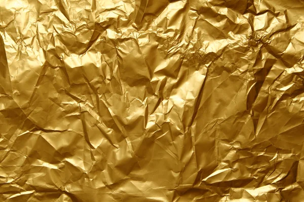 Χρυσό Τσαλακωμένο Φόντο Υφή Αφηρημένο Λάβαρο Χρυσό Επίπεδος Σχεδιασμός Μακιγιαρίσματος — Φωτογραφία Αρχείου