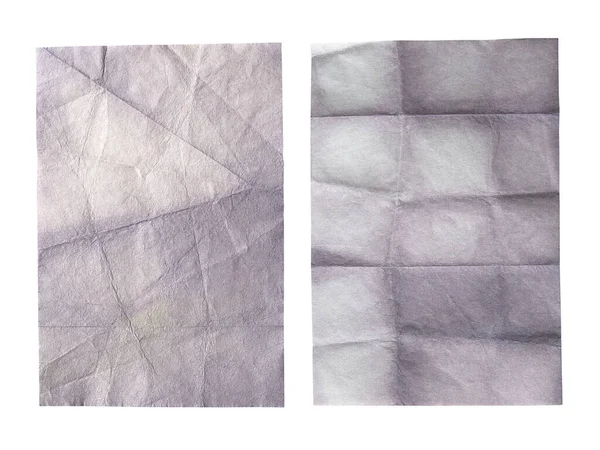 Dois Pedaços Papel Cinzentos Cor Cinzenta Branca Folha Textura Papel — Fotografia de Stock