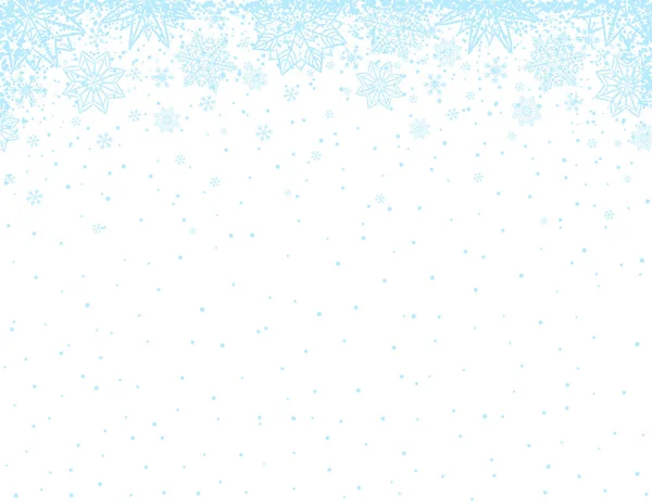 Průhledné Vánoční Pozadí Modrými Sněhové Vločky Vánoční Hvězdy Vektorové Ilustrace — Stockový vektor