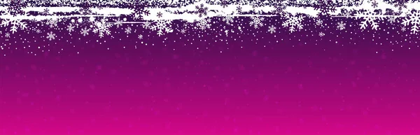 紫色圣诞大旗 白雪公主 圣诞快乐 新年快乐 横向新年背景 矢量说明 — 图库矢量图片#