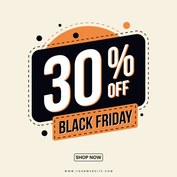 Kara Cuma Teklif Pankartı, İndirme Vektörü, Düzenlenebilir Şablon,% 30 indirimli