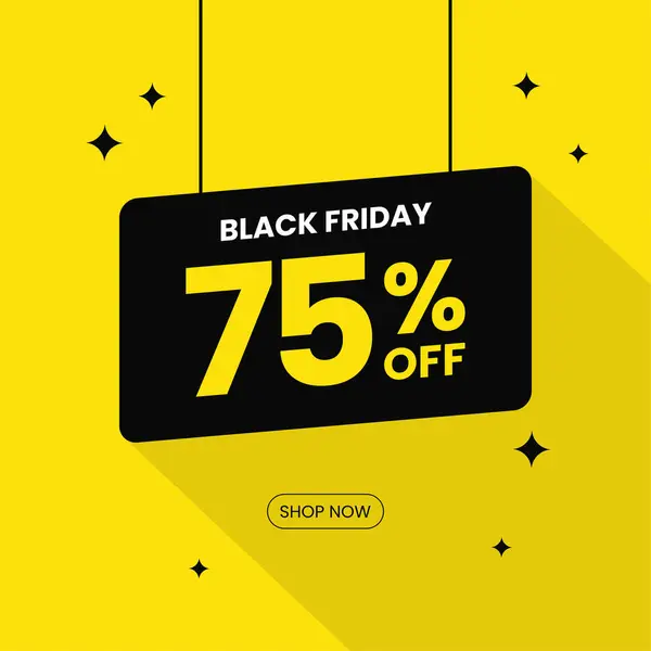 Kara Cuma Teklif Pankartı, İndirme Vektörü, Düzenlenebilir Şablon,% 75 indirimli