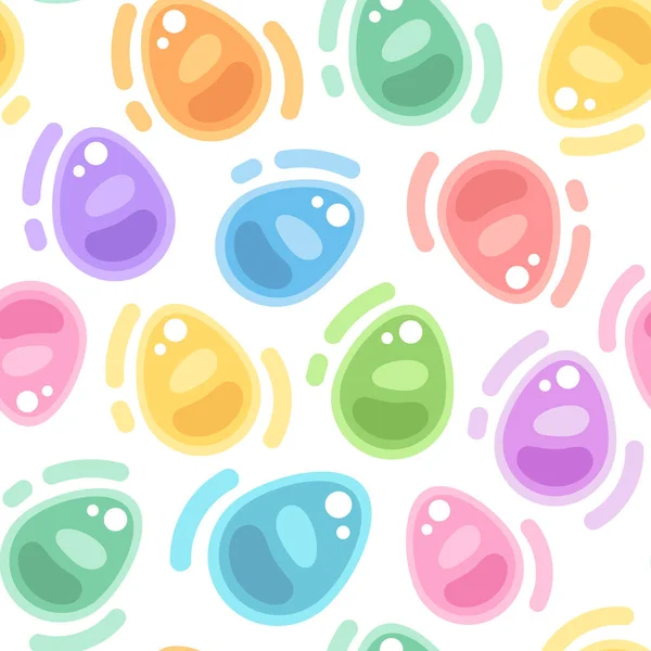 Easter Eggs Padrão Sem Costura Colorido Usável Para Design Férias — Vetor de Stock