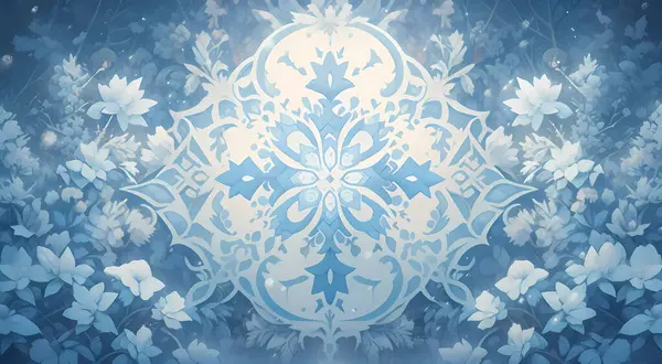Abstract Winter Background Frozen Pattern Christmas Design Template Can Used — Stock Photo, Image