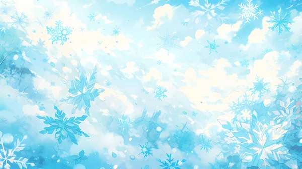 Abstract Winter Achtergrond Met Bevroren Patroon Christmas Design Sjabloon Kan — Stockfoto