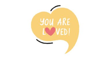 El Çizimi Animasyon Doodle Romantik Konuşma Balonu. Seviliyorsun. Çizgi film stili. Beyaz arka planda izole edilmiş. Parti davetiyeleri, retro temalı tasarımlar ve sevgililer günü etkinlikleri için mükemmel..