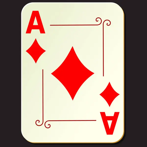 A kartı oynanıyor. Buz elması pokeri illüstrasyonu. Maça buzu iskambil oynuyor. Kumarhane konsepti