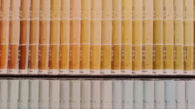 Colour swatches book. Rainbow sample colors catalogue. High quality FullHD footage