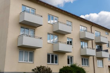 İsveç, Knislinge 5 Mayıs 2022: konut binası, ev. Modern Avrupa mimarisi. 