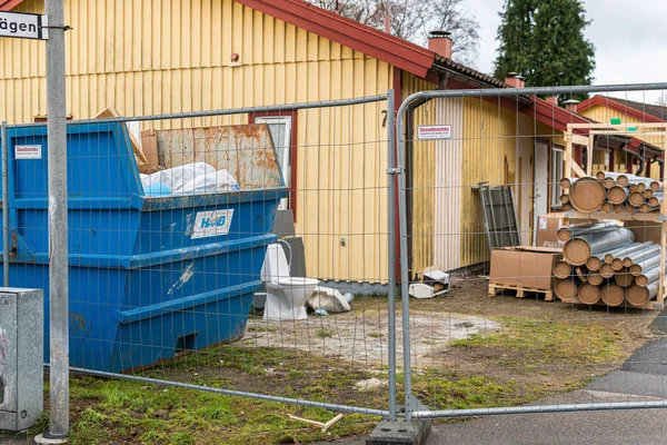 Zweden Knislinge Januari 2023 Renovatie Renovatie Revisie Renovatie Kapitaalherstellingen Van — Stockfoto