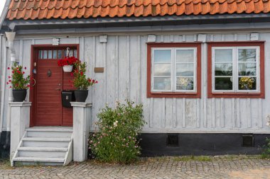 İsveç, Solvesborg 22 Temmuz 2023: Avrupa 'da güzel evler