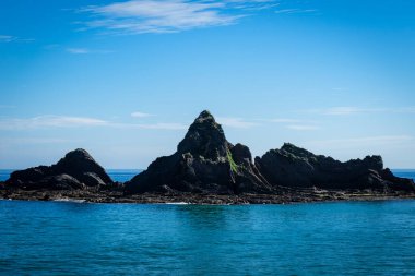 Rocky island in the Atlantic Ocean, Basque Country, Spain