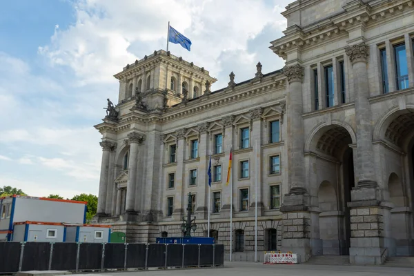 Berlin Deutschland 2022 Blick Auf Die Fassade Des Reichstages Berlin — Stockfoto