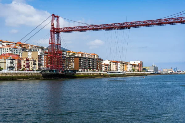 Bizkaia Hangbrug Puente Vizcaya Portugalete Baskenland Spanje — Stockfoto