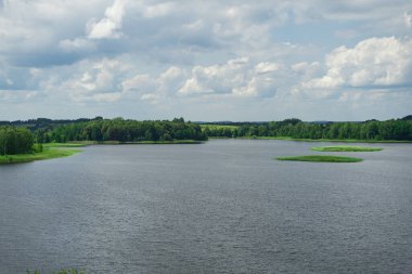 Braslav Lakes Ulusal Parkı, Belarus.