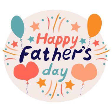 Babalar günün kutlu olsun. Stok vektör çizicisi.