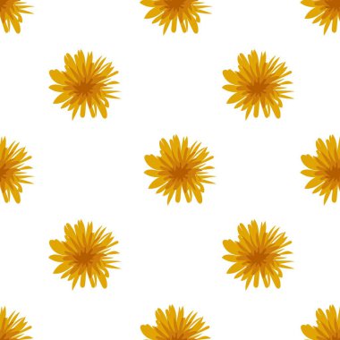 Kusursuz karahindiba deseni izole edildi. Stok vektör illüstrasyonu