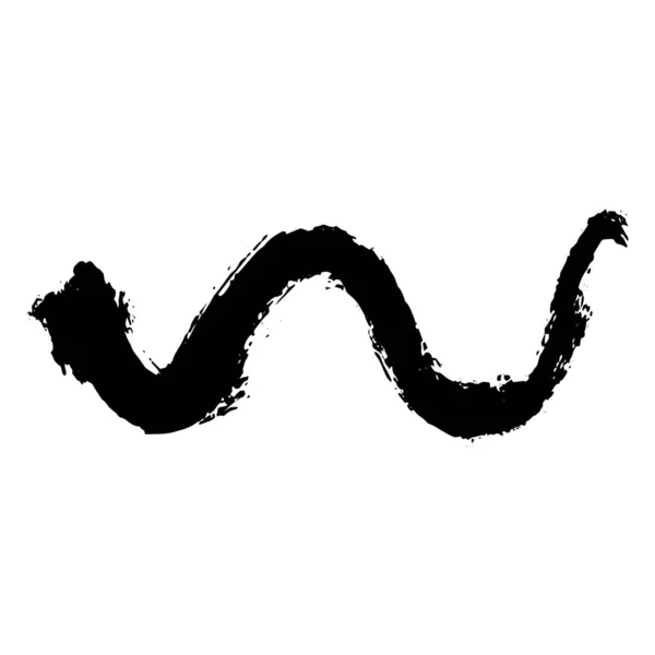Vector Zwarte Golf Abstracte Inkt Grunge Textuur — Stockvector
