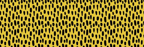 Kusursuz küçük çizgi, soyut karalama geometrik desen. Sarı arkaplanda izole edilmiş vektör el çizimi.