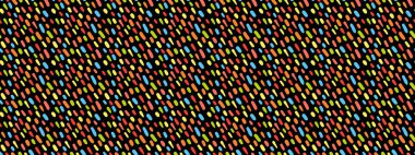 Soyut mozaik, küçük çizgi, dikişsiz renk deseni. Vektör geometrik yağmur dokusu resimleme.