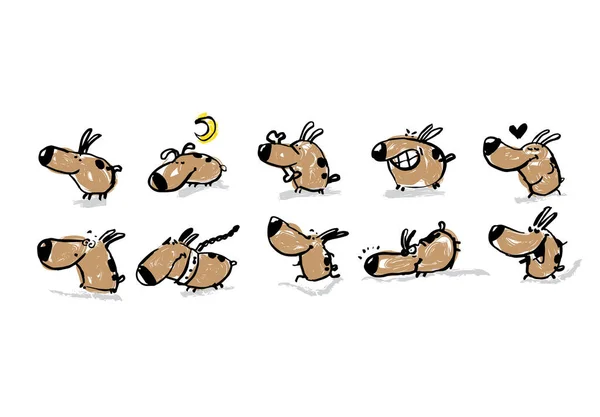 Çizgi film köpek rengi çizimi