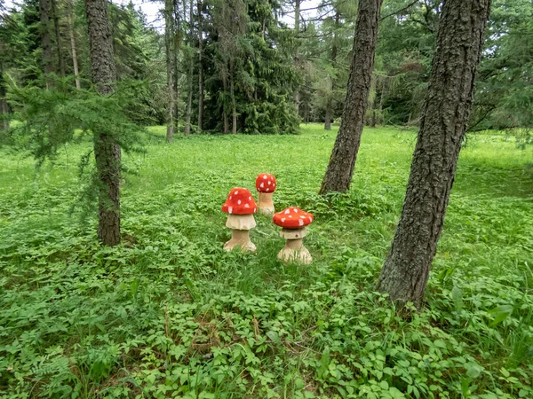 Ansicht Der Holzdekorationen Aus Abschlussball Geschnitten Baumstamm Und Form Von — Stockfoto