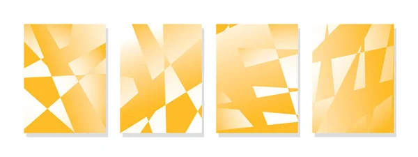 Lebendiges Gelbes Abstraktes Design Mit Unregelmäßigem Muster Das Ein Geometrisches — Stockvektor