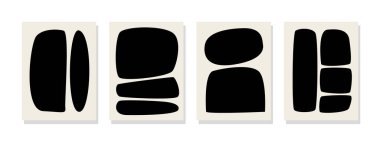 Tuvaldeki siyah beyaz geometrik duvar sanatı oturma odası dekorasyonu için mükemmel..