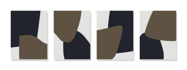 Tarafsız renklere sahip çağdaş sanat seti, minimalist duvar sanatı, boho ve İskandinav sanat eserleri için mükemmel. Posterler ve ev dekorasyonu için ideal.