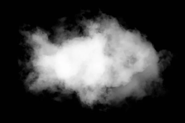 Wolken Auf Schwarzem Hintergrund Weiße Trübung Smog Hintergrund — Stockfoto