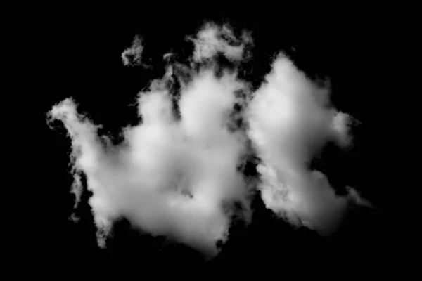 Nubes Sobre Fondo Negro Nubosidad Blanca Fondo Niebla — Foto de Stock