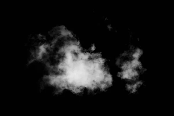 黑色背景上的云彩 烟雾弥漫的背景 — 图库照片