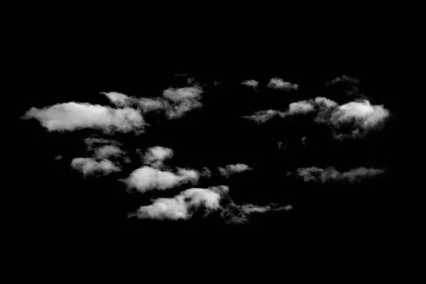 黑色背景上的云彩 烟雾弥漫的背景 — 图库照片