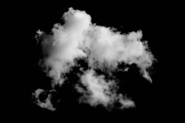Felhők Fekete Háttérben Fehér Felhő Szmog Háttér — Stock Fotó