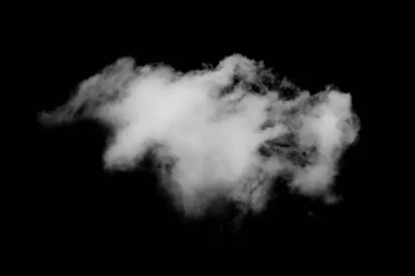 Mraky Černém Pozadí Bílá Oblačnost Smog Pozadí — Stock fotografie