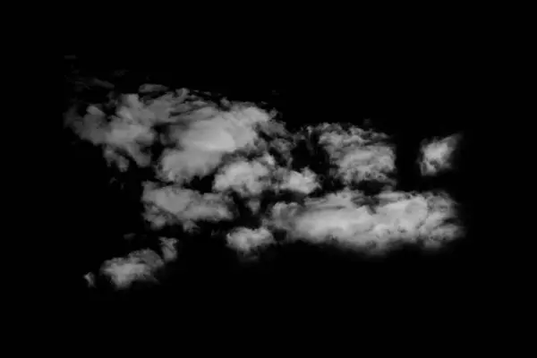 黒い背景にある雲 白い曇り スモッグの背景 — ストック写真