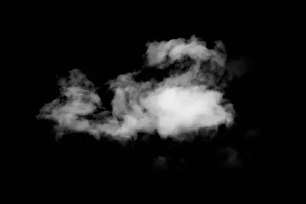 Siyah Arkaplanda Bulutlar Beyaz Bulutluluk Sis Arkaplanı — Stok fotoğraf